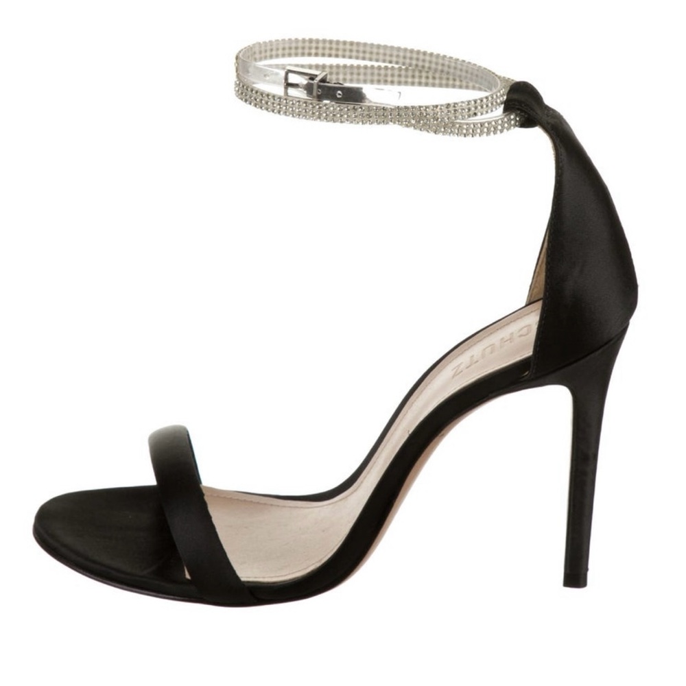 Schultz Black Ankle Strap Heels